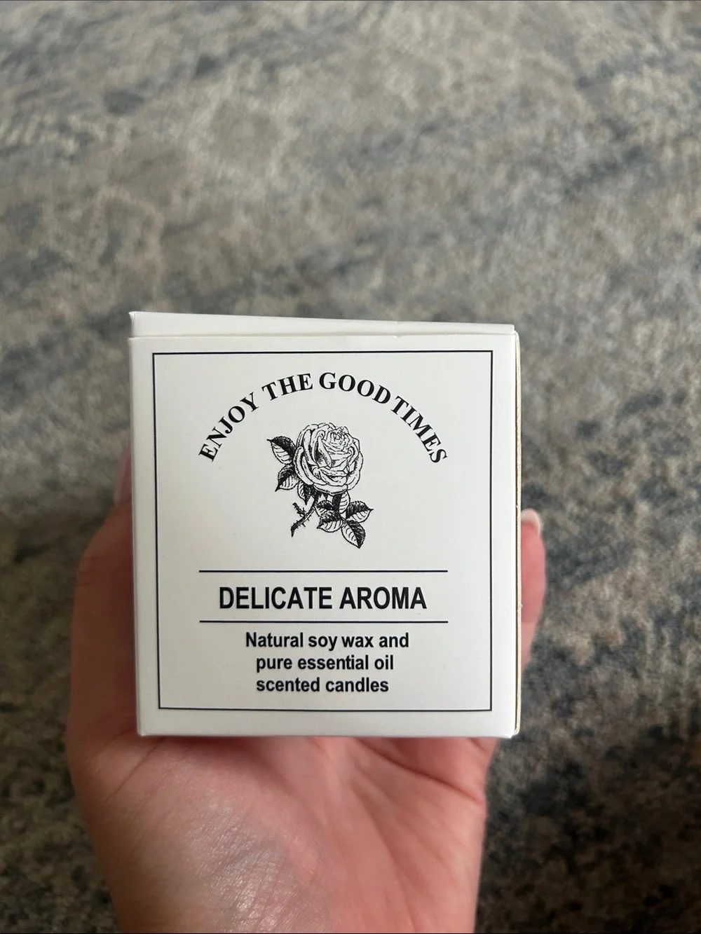 Delicate Aroma Soy Rose Scented Candle